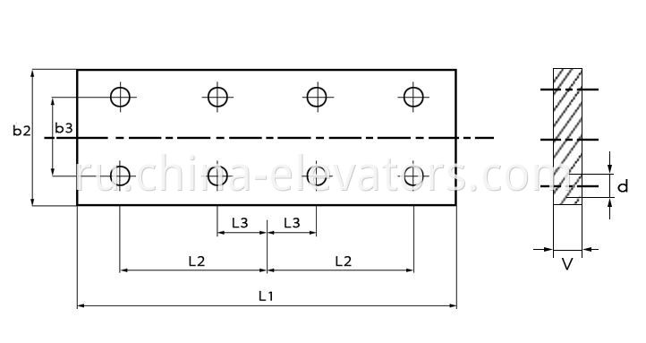 Elevator Guide Rail Fishplate T50 T75 T78 T89 T90 T114 T127